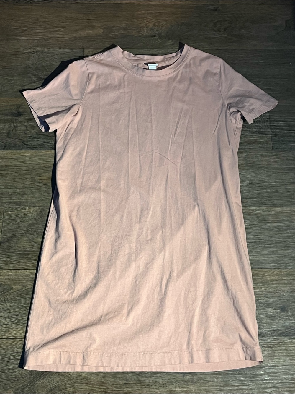 Large Peach-colored T-shirt Dress